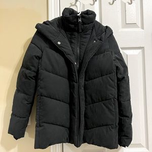 Abercrombie & Fitch Ultra Mid-Length Puffer - Black XS